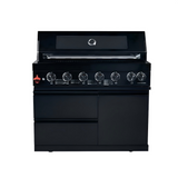 43" Six-Burner 85,000 BTU Stainless Steel Outdoor Kitchen Grill Island – Black