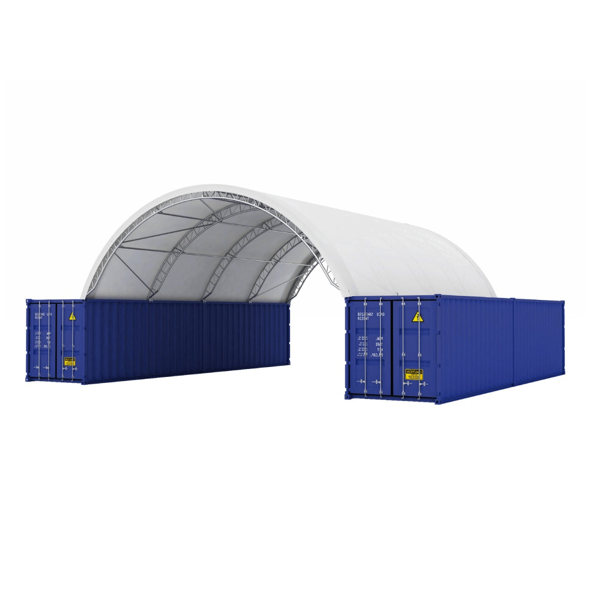 30' × 40' × 10' Double-Truss Shipping-Container Shelter