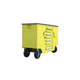 4.5' Heavy-Duty Mobile Workbench with 7 Drawers & 2 Cabinets