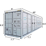 Chery Industrial 40' High-Cube Container with Four Side Cargo Doors & Logo