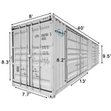 40' High-Cube Multi-Door Shipping and Storage Container
