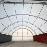 Heavy-Duty PVC Back Wall for 40' × 40' × 15' Container Canopy Shelter