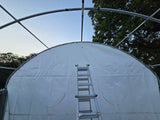 White 300 GSM PE Rear Panel Kit for 20'-Wide Container Shelters