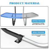 46" Round Heavy-Duty Coated-Steel Picnic Table with Umbrella Hole