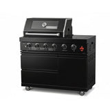 46" 4-Burner Outdoor Kitchen Grill with Side Burner – Black