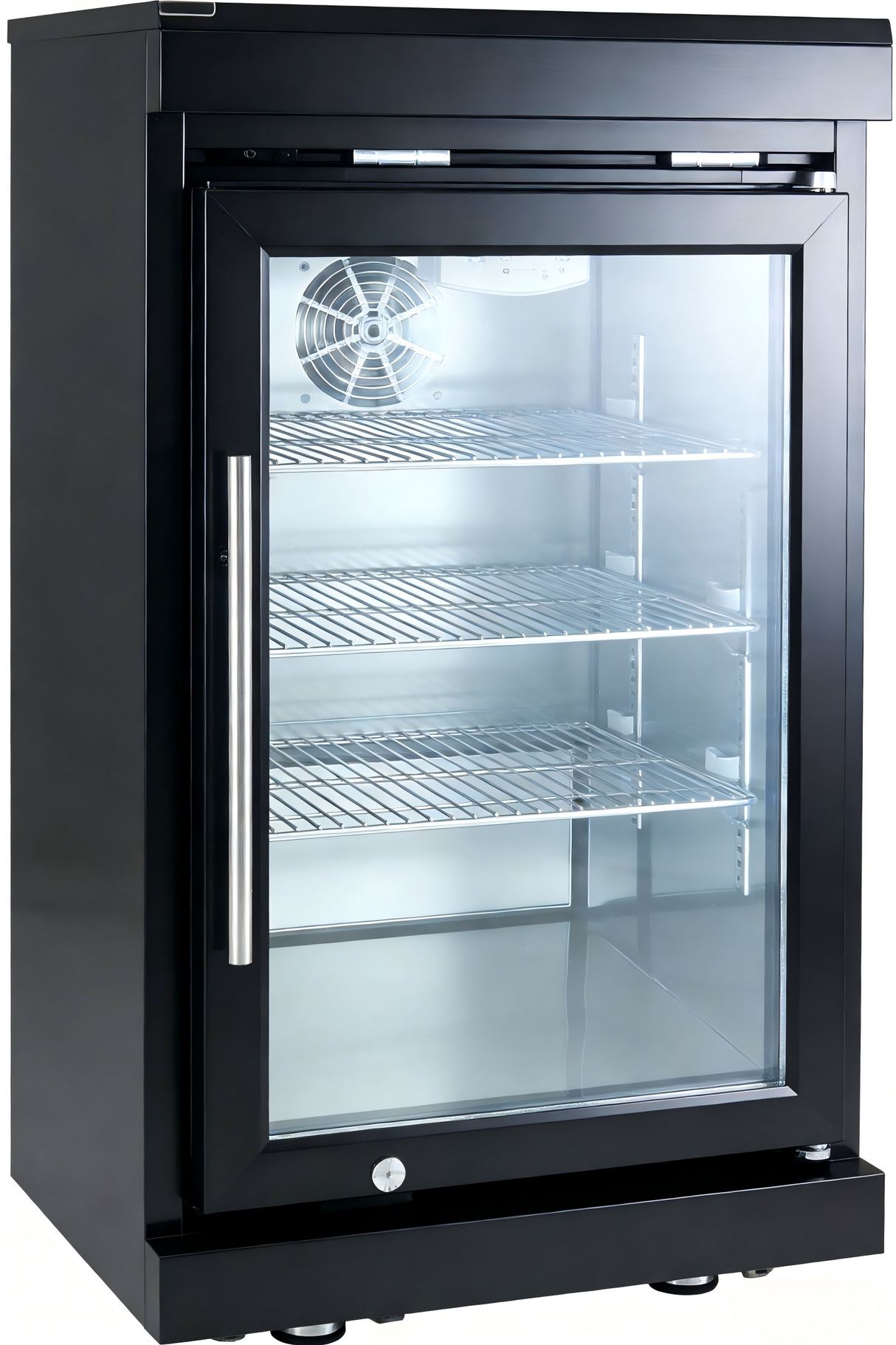 20" Insulated Outdoor Cooler Cabinet with Lockable Door – Black