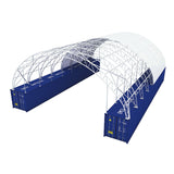 60' × 80' × 15' Double-Truss Container Canopy Shelter