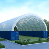 60' × 80' × 15' Double-Truss Container Canopy Shelter