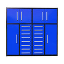 7' Garage Storage Workbench System with 16 Drawers & 4 Cabinets