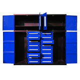 7' Garage Storage Workbench System with 16 Drawers & 4 Cabinets