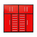 7' Garage Storage Workbench System with 16 Drawers & 4 Cabinets