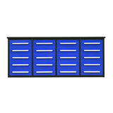 7' Heavy-Duty Garage Workbench Cabinet with 20 Drawers