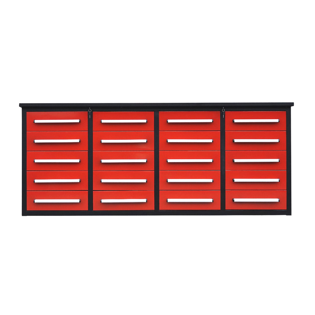 7' Heavy-Duty Garage Workbench Cabinet with 20 Drawers