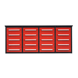 7' Heavy-Duty Garage Workbench Cabinet with 20 Drawers