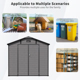 8x14 FT Plastic Outdoor Storage Shed