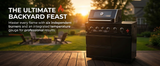 46" 4-Burner Outdoor Kitchen Grill with Side Burner – Black