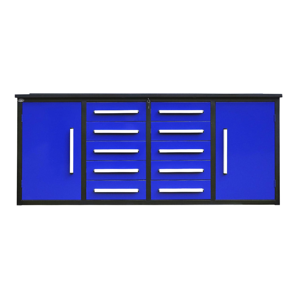 Steelman 7' Heavy-Duty Workbench with 10 Drawers & 2 Cabinets