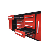 Steelman 7' Heavy-Duty Workbench with 10 Drawers & 2 Cabinets