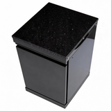 20" Black Stainless Steel Outdoor Kitchen Storage Cabinet with Lockable Door