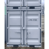 8' Compact Corten-Steel Shipping and Storage Container with Door & Window