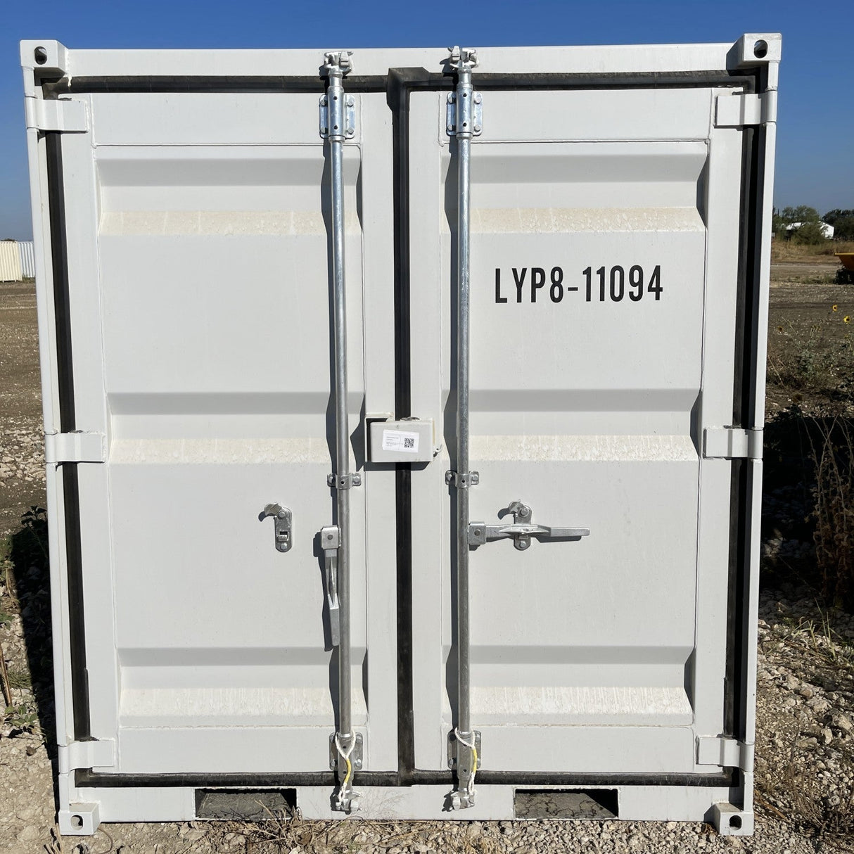 8' Compact Corten-Steel Shipping and Storage Container with Door & Window
