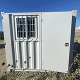 8' Compact Corten-Steel Shipping and Storage Container with Door & Window
