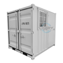 8' Compact Corten-Steel Shipping and Storage Container with Door & Window