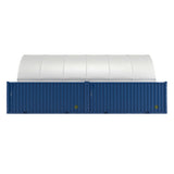 Gold Mountain 20' × 40' Dome Container Shelter with Closed PE Rear Panel