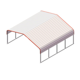 Golden Mount Classic 20' × 20' Galvanized-Steel Carport