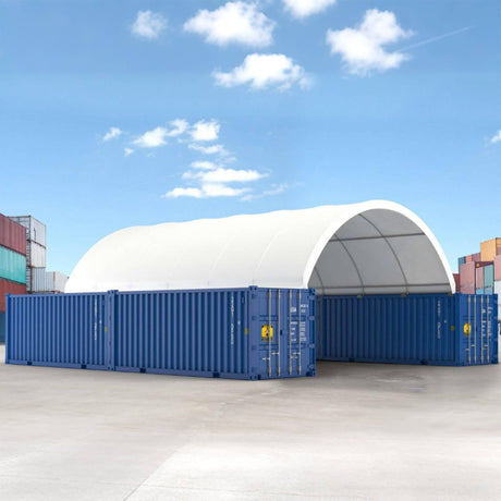 20' × 40' Shipping-Container Canopy Shelter