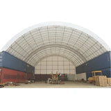 40' × 40' × 15' Double-Truss Shipping-Container Canopy Shelter