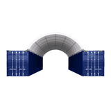 20' × 40' Shipping-Container Canopy Shelter