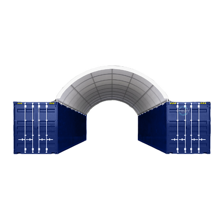 20' × 40' Shipping-Container Canopy Shelter
