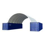40' × 40' × 13' Shipping-Container Canopy Shelter