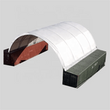 White 300 GSM PE Replacement Main Cover for 40' × 40' × 13' Container Shelter