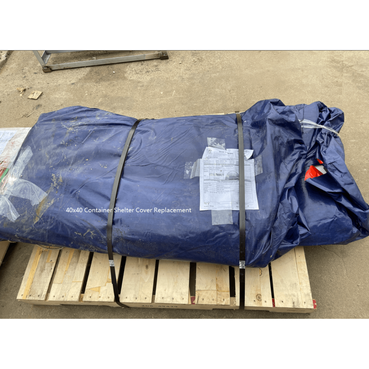 White 300 GSM PE Replacement Cover for 20'-Wide Container Shelters