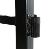 18.7' × 7.1' Powder-Coated Dual-Swing Driveway Gate with Deer Design