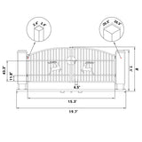 20' × 8' Powder-Coated Iron Dual-Swing Driveway Gate with Deer Motif