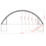 60' × 40' × 20' Double-Truss Container Canopy Shelter