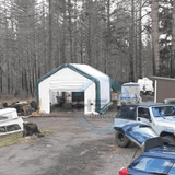 Gold Mountain 20' × 33' × 16' Double-Truss Storage Shelter with Dual Roll-Up Doors