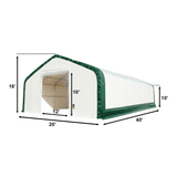 Gold Mountain 20' × 40' × 16' Double-Truss Storage Shelter with Dual Roll-Up Doors