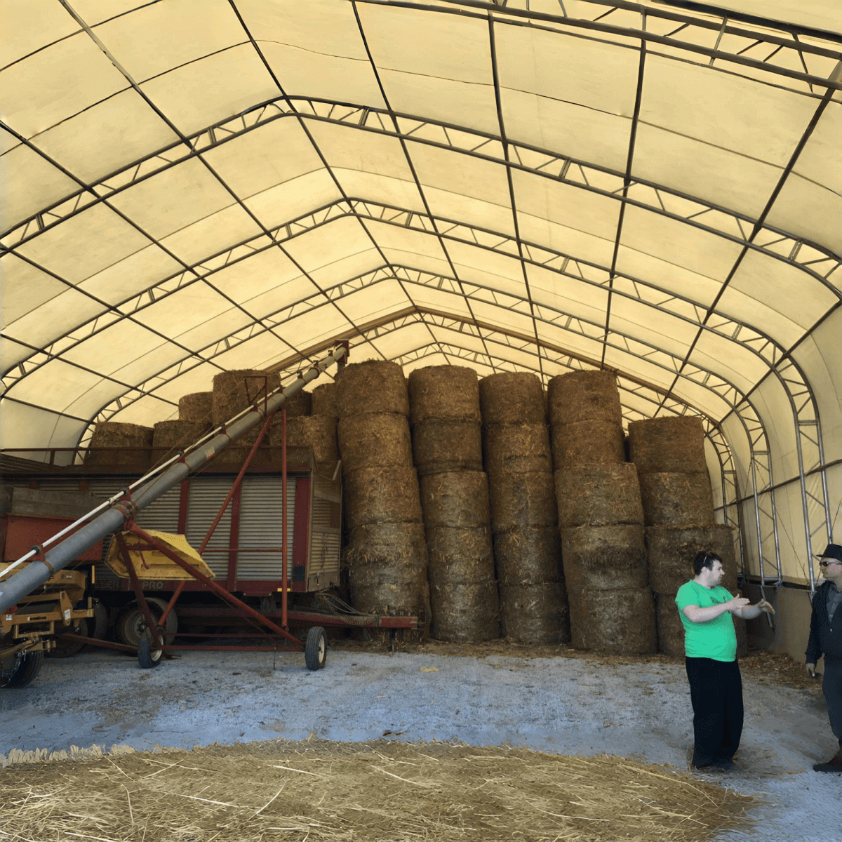 Gold Mountain 40' × 80' × 21' Double-Truss Storage Shelter with 8' Truss Spacing