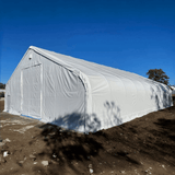 Gold Mountain 50' × 80' × 23' Double-Truss Storage Shelter with Dual Roll-Up Doors