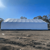 Gold Mountain 50' × 80' × 23' Double-Truss Storage Shelter with Dual Roll-Up Doors