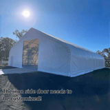 Gold Mountain 50' × 80' × 23' Double-Truss Storage Shelter with Dual Roll-Up Doors