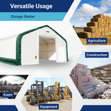 Gold Mountain 30' × 40' × 20' Double-Truss Storage Shelter with Dual Roll-Up Doors