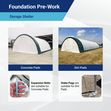 Gold Mountain 30' × 65' × 15' Single-Truss Arch Storage Shelter