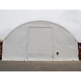 Gold Mountain Front Cover with Winch Door for 40' × 40' × 11' Shipping-Container Canopy Shelter