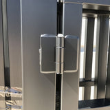 20' Galvanized-Steel Dual-Swing Farm Driveway Gate with Posts, Hinges & Lock