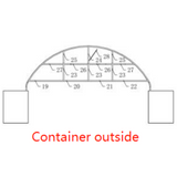 Half Front Panel for 40' × 40' × 13' Container Shelter